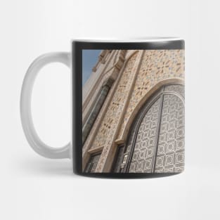 Ornate exterior moroccan brass door Mug